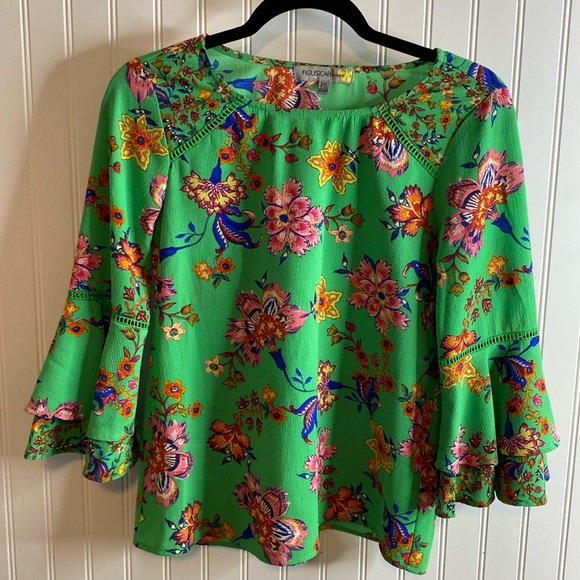 Figueroa & flower women’s blouse size PS petite small - Picture 1 of 8